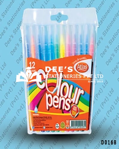 Atlas Color Pen Wallets 12 Colours
